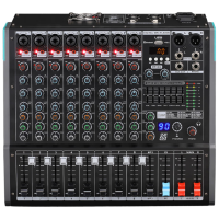 润普Runpu RP-TY8-G200W 专业调音台功放一体机8路调音台200W大功率功放多功能MP3播放器带录音功能Q