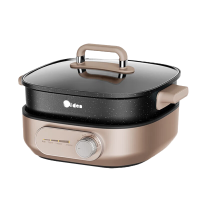 美的(Midea)电煮锅电蒸锅蒸煮一体多功能家用炒菜炖汤煎炒涮烤电炖锅电火锅多功能锅 HGS303004