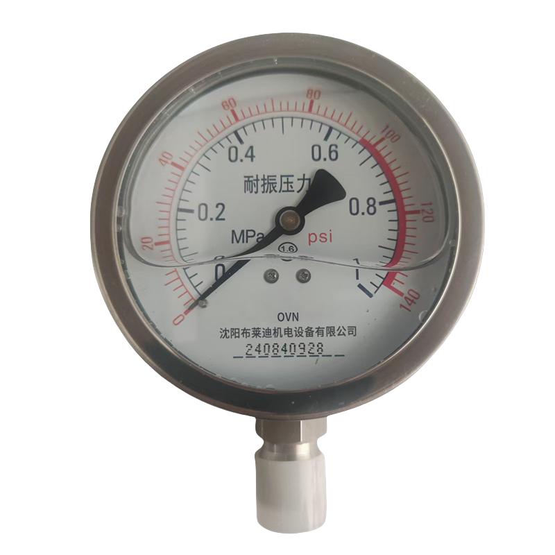 OVN 不锈钢耐震压力表 YN-150BF径向 块