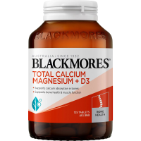 BLACKMORES 澳佳宝 活性钙镁维生素D3复合片 125片 1瓶装 片剂 补充钙质吸收升级 澳洲进口