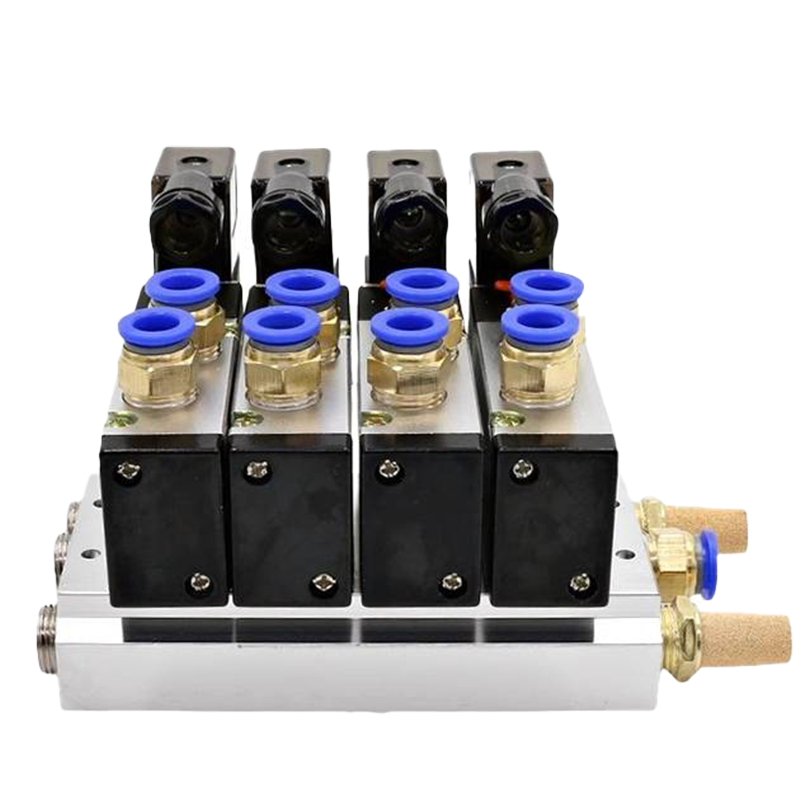 JIALELE 四位电磁阀组 4V220-08/EN 组