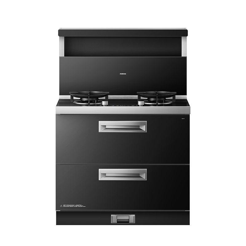 老板(Robam)黑武士9JX22A高性能集成灶 集成消毒柜一体式 28风量免拆洗油烟机 定时燃气灶 国家补贴天然气左排
