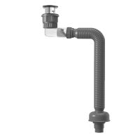 九牧(JOMOO)面盆下水器带溢水孔弹跳翻板地排墙排两用洗手盆下水器套装91208/91209