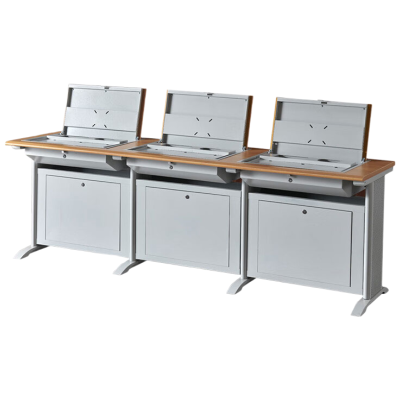 质凡豪华腿隐藏翻转电脑桌二人位/ZF-DZ021/1400*600*750