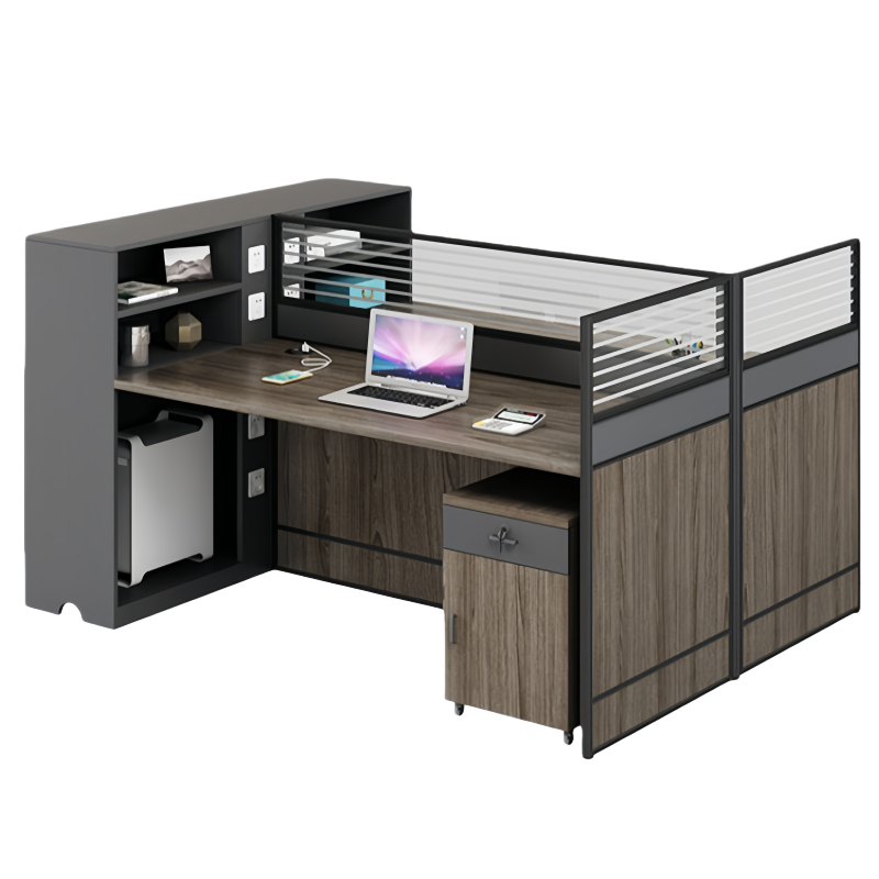 豫龙都 屏风办公桌 含柜 套