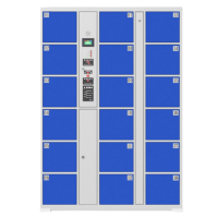 智叶舟智能存包柜红外条码18门1270*460*1800mm台