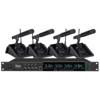 润普Runpu国产化 专业会议话筒 无线一拖四短杆鹅颈式麦克风RP-WPL9904F