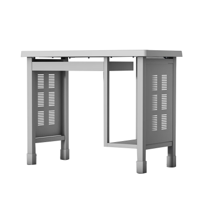 质凡单人钢质电脑桌办公学习桌培训桌 100*50*78cm/张 含安装