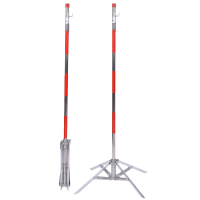 吉迎尚品 警戒线围栏杆安全围网立柱支架 伞式1.2米 个