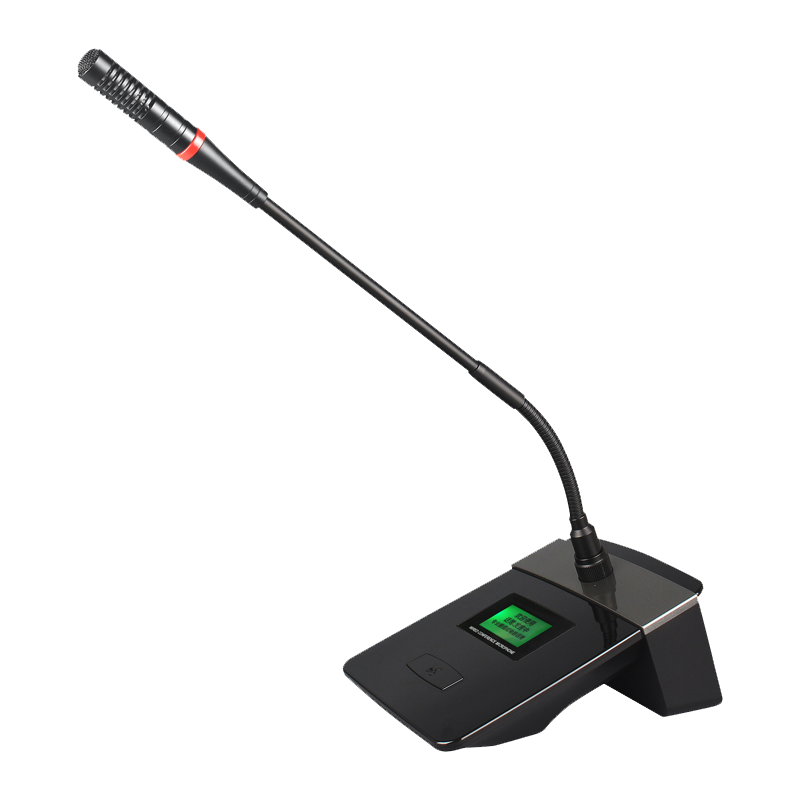 启诺QN-MLA506 有线鹅颈麦克风(带显示屏)黑(台)