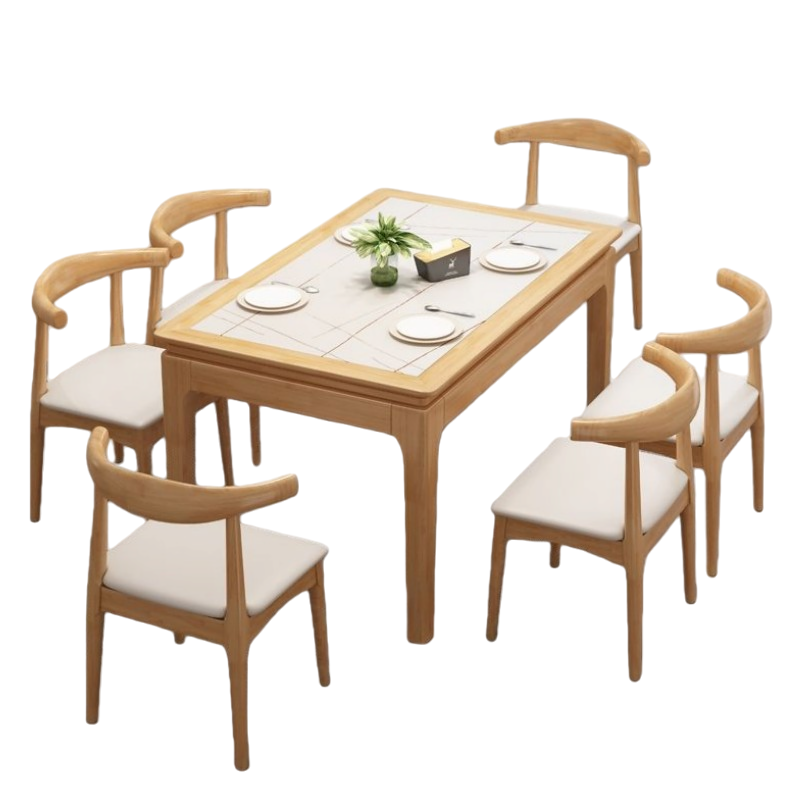 宜掌柜餐桌130*80*75cm套