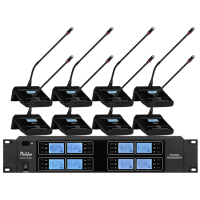 润普Runpu国产化专业会议话筒 红外线对频 无线一拖八鹅颈式麦克风 RP-WUHF698E