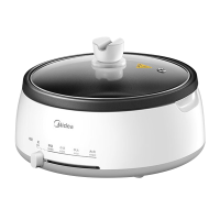美的(Midea)分体式多用途电火锅家用大容量韩式大功率多功能涮烤一体电锅不粘锅宿舍煮锅多功能锅电火锅DY28P151