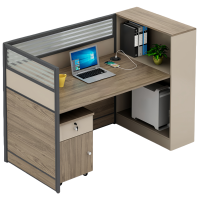 豫龙都 屏风办公桌 含柜 套