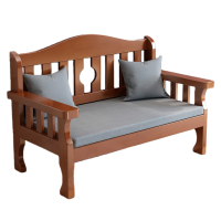 智叶舟中式沙发双人位120*58*85cm张