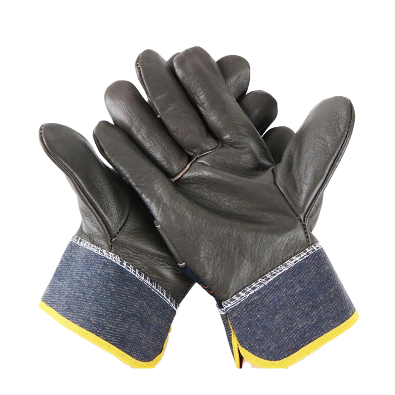 端固 劳保手套 头层牛皮深色HUH 双