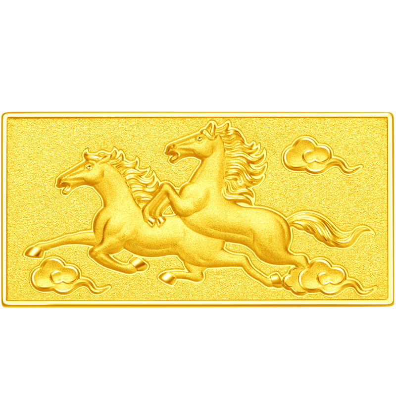 周大福马到成功黄金工艺金条(约10g)计价(工费:0元)EOI5