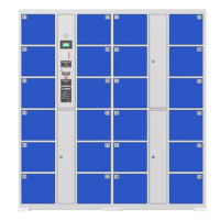 智叶舟智能存包柜红外条码24门1700*460*1800mm台