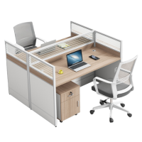 伟樽屏风工位双人位带柜椅120*120*110cm套