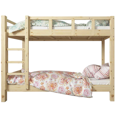 静科高低床木质120*200cm+床垫张