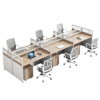 伟樽屏风办公桌六人位3600*1200*1100mm张