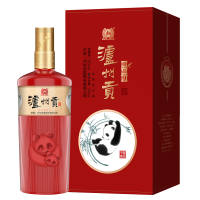 泸州贡精品白酒浓香型52度纯粮食酒送礼高度口粮白酒礼盒装单瓶装 500ml*1