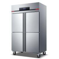 德玛仕风冷冰箱商用四门冰箱保鲜柜立式厨房冰柜四开门冰箱商用 900L 全冷冻BG-900F-4D