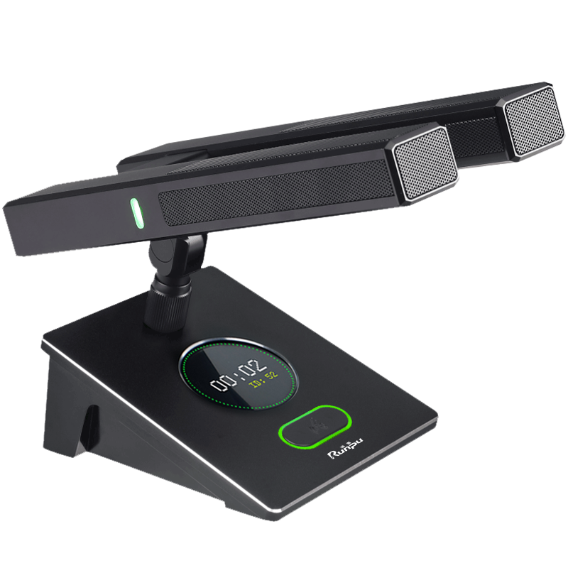 润普Runpu 国产化手拉手系统RP-YS6660S方管双杆鹅颈麦克风话筒桌面式有线手拉手话筒RP-YS6660S