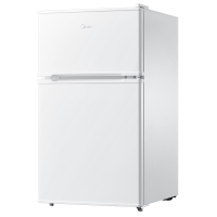 美的(Midea)88升迷你双开门小冰箱租房宿舍办公室小型家用双温可冷冻冷藏节能BCD-88CM