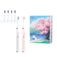 HYUNDAI韩国现代声波电动牙刷 X700+(配4个刷头)情侣套装