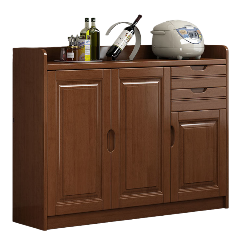 智叶舟实木茶水柜120*40*90cm台