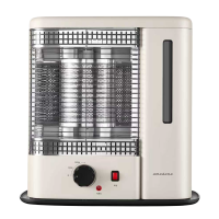 艾曼达远红外取暖器家用电暖气小型卧室加湿烤火HFU02