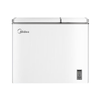 美的冰柜210升家商两用 冷藏冷冻双温双箱冷柜 一级能效电子温控 白色BCD-210DKEM(E)