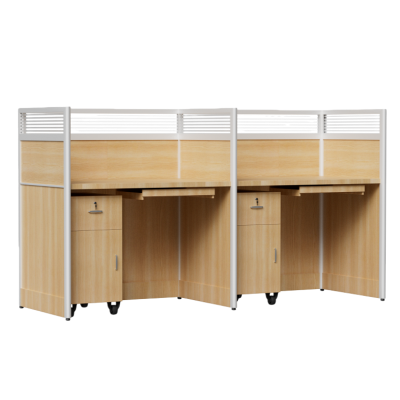 豫龙悦双人屏风工位含2柜2200*700*1200mm套