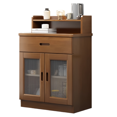 智叶舟木质矮柜两门一抽70*40*100cm台