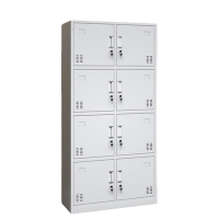 亿洛莱 更衣柜铁皮柜乘务柜 八门 850*390*1800mm 台