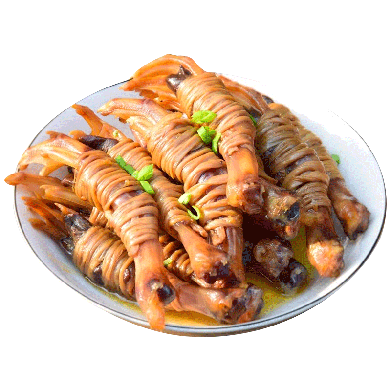 [苏鲜生推荐]三物纪 双心双肠鸭脚包320g/10只袋 2袋装 顺丰发货安徽宣城腌制腊味鸭爪心水阳三宝