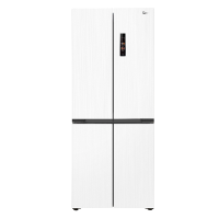 美的515升十字对开门制冰盒冰箱四开门家用双系统双循环PT净味一级无霜电冰箱 MR-540WSPZE 流苏白