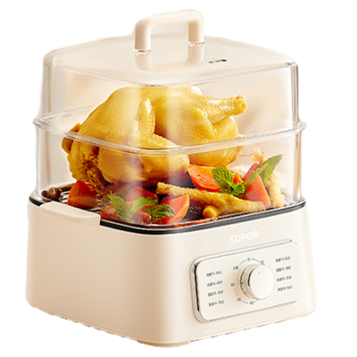 苏泊尔(SUPOR)多功能电蒸锅家用大容量智能早餐机电蒸笼智能预约不粘电热锅 12.3L60分钟定时ZN23FK830