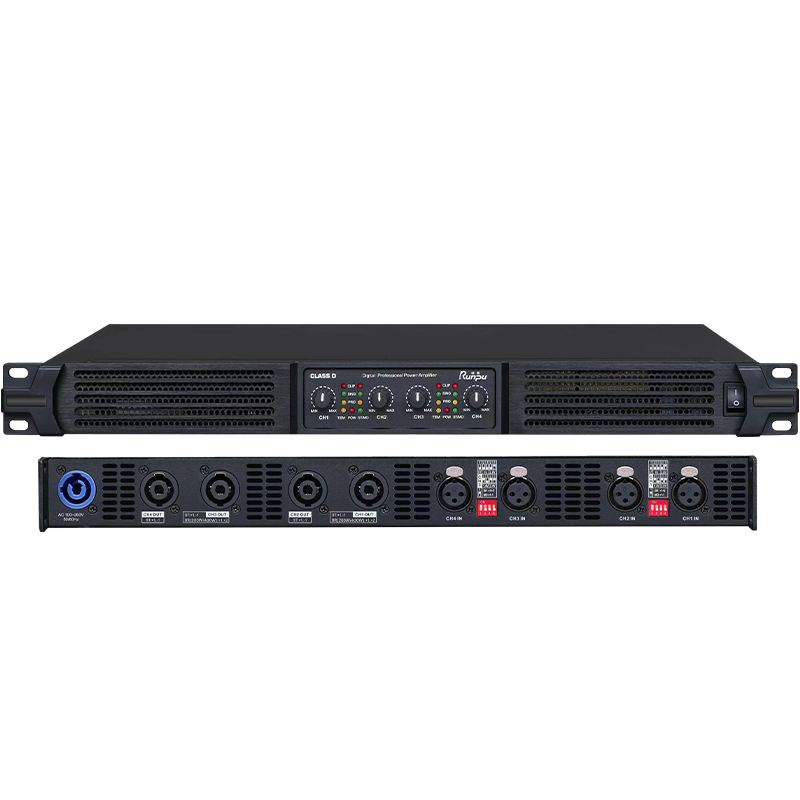 润普Runpu会议音频扩声系统 四通道数字功放4通道功放4 * 400瓦大功率立体声会议功放RP-S4-G4