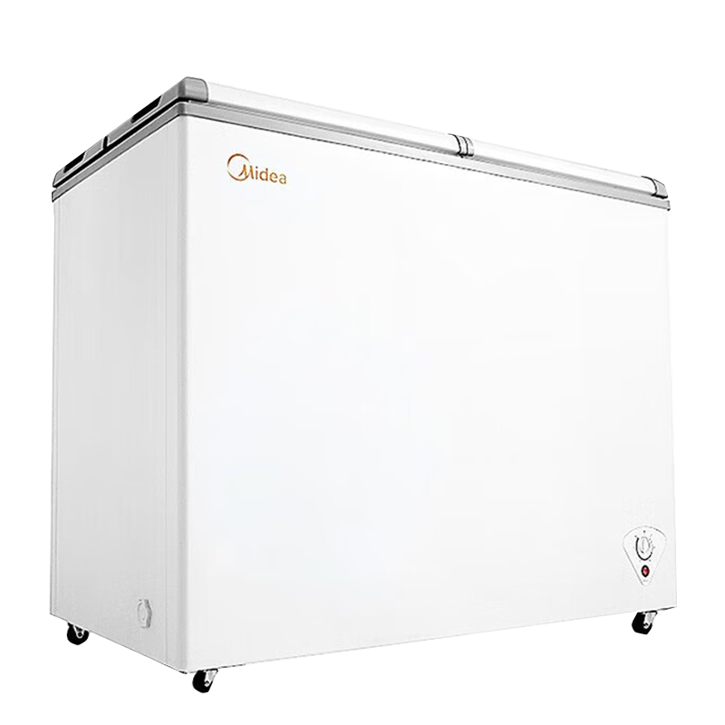 美的(Midea) 220升家用双温冰柜 冷藏冷冻双温双箱冷柜 蝶形门节能省电冰箱BCD-220VM(E)