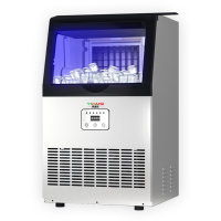 意黛斯制冰机商用小型奶茶店酒吧KTV大型方块制冰机接桶装水大容量全自动制冰机44冰格两用款YDS-CIM-440F