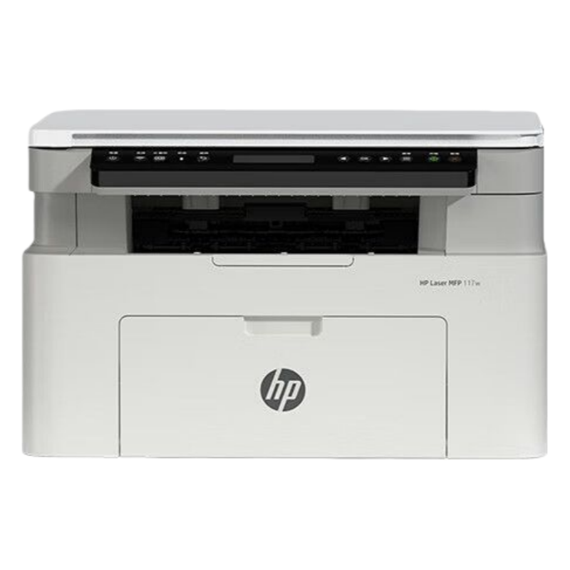 HP惠普117w黑白激光打印机复印扫描一体机手机无线家用办公作业[套餐4:标配+原装简包硒鼓4个]