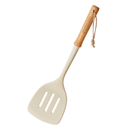 炊大皇抗菌硅胶铲勺漏套装 锅铲汤勺漏勺木柄加长柄不粘锅家用炒菜铲子臻·实木硅胶锅铲+汤勺+煎铲+漏勺