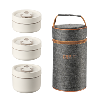 巧能便携304饭盒(4件套)