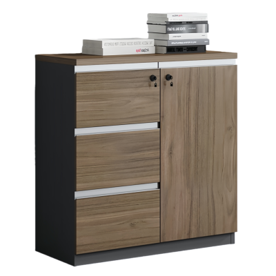 智叶舟矮柜一门三抽80*40*80cm台