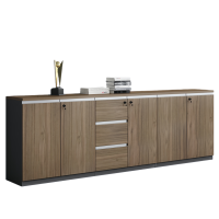 智叶舟矮柜文件柜五门三抽240*40*80cm台