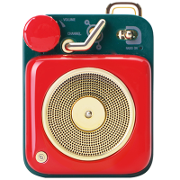 猫王音响原子唱机B612蓝牙音箱小型迷你便携送闺蜜女生生日礼物 幸运红