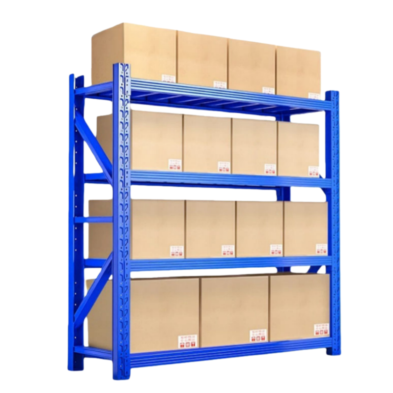 亿洛莱中型货架材料架备品架2000*400*2000mm四层(300kg)组