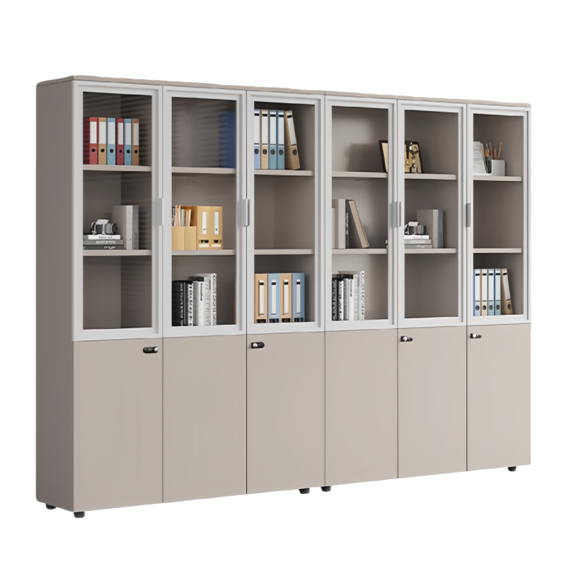 智叶舟木质办公柜六门2400*400*2000mmm台